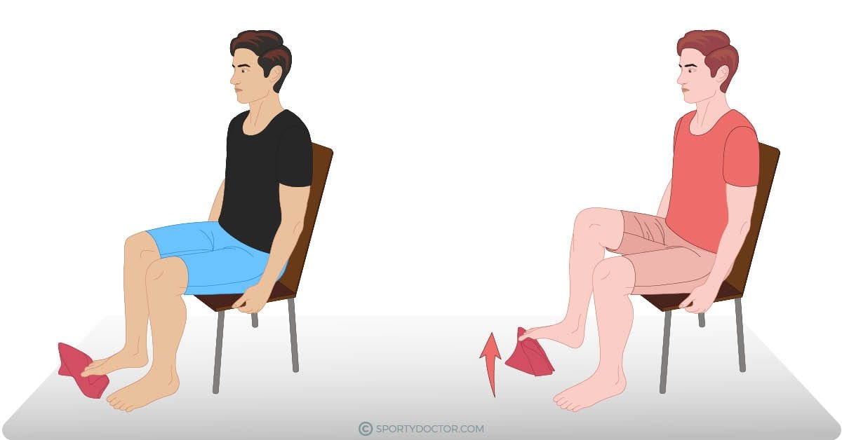 Plantar Fasciitis Stretches10 Monkey Foot Towel Lift