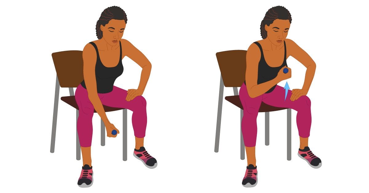 Supported Bicep Curl 2 1 Supported Bicep Curl