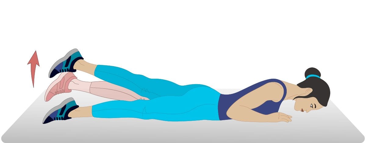 Prone Straight Leg Raises Knee