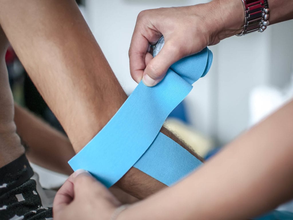 Elbow Athletic Tape