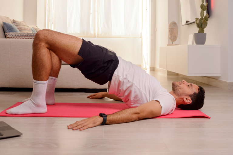 IT band stretches for hip pain social graphic