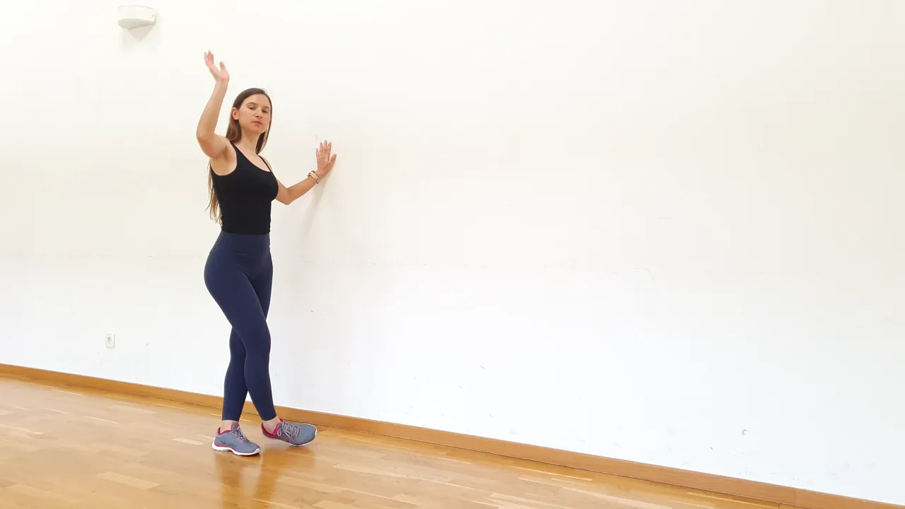 Standing IT Band Stretch With Wall