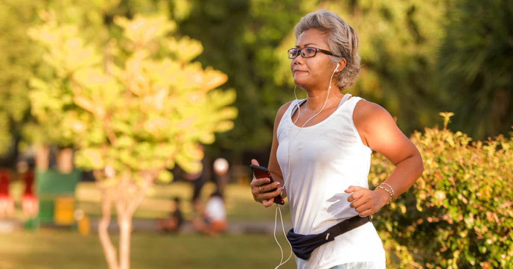 Woman Running Mindset
