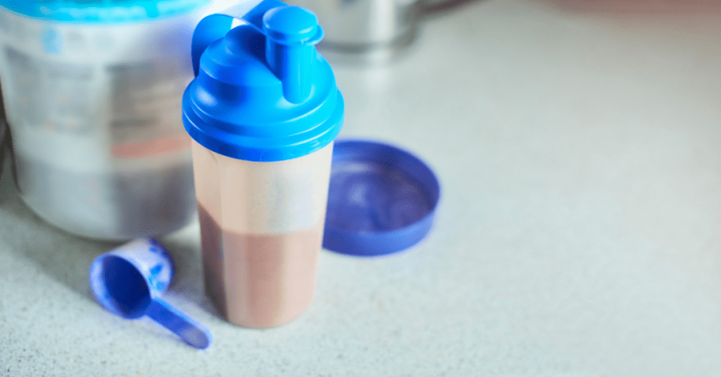 protein shake bottle protein shake in a shaker bottle