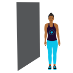 Standing IT Band Stretch With Wall