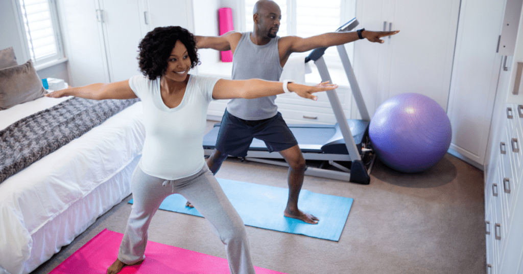 yoga couple 1 couple doing yoga